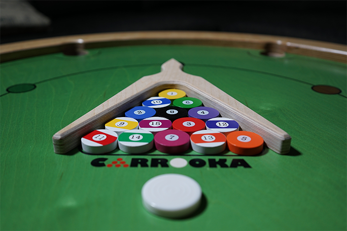 Carrooka Classic Green - 31.75 inch - Play Pool or Snooker All on One Board