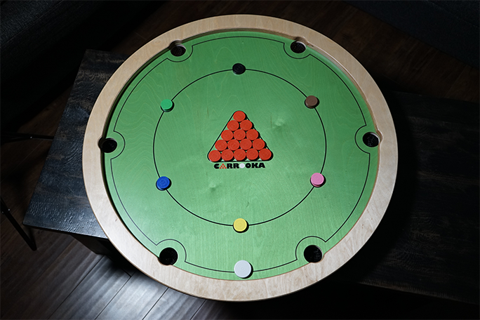 Carrooka Classic Green - 31.75 inch - Play Pool or Snooker All on One Board