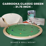 Carrooka Classic Green Board Set & Wall Mount