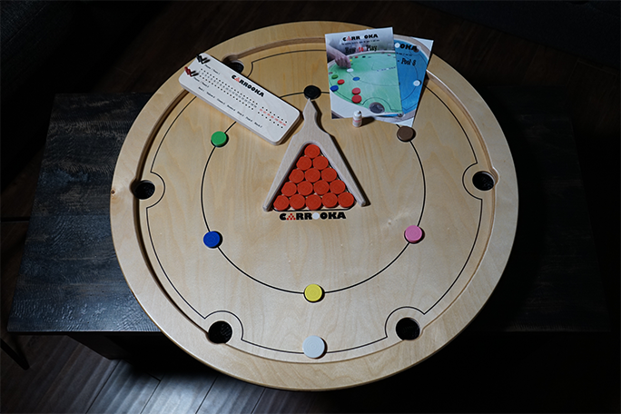 Carrooka Natural Birch - 31.75 inch - Play Pool or Snooker All on One Board