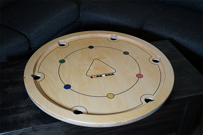 Carrooka Natural Birch - 31.75 inch - Play Pool or Snooker All on One Board