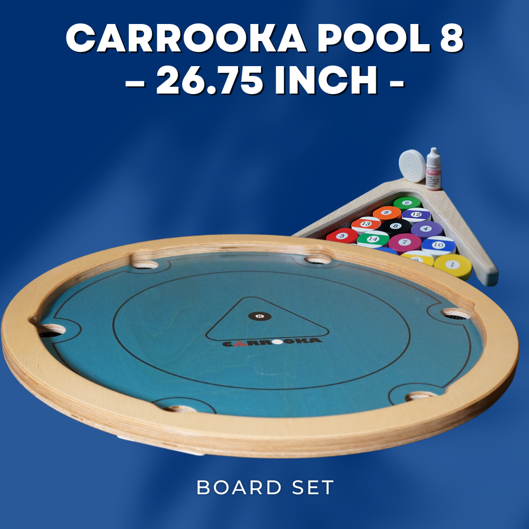 🎱 Carrooka Pool 8 – 26.75 Inch - Fast-Paced Fun with a Pool Hall Twist