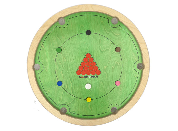 Carrooka Classic Green - 31.75 inch - Play Pool or Snooker All on One Board