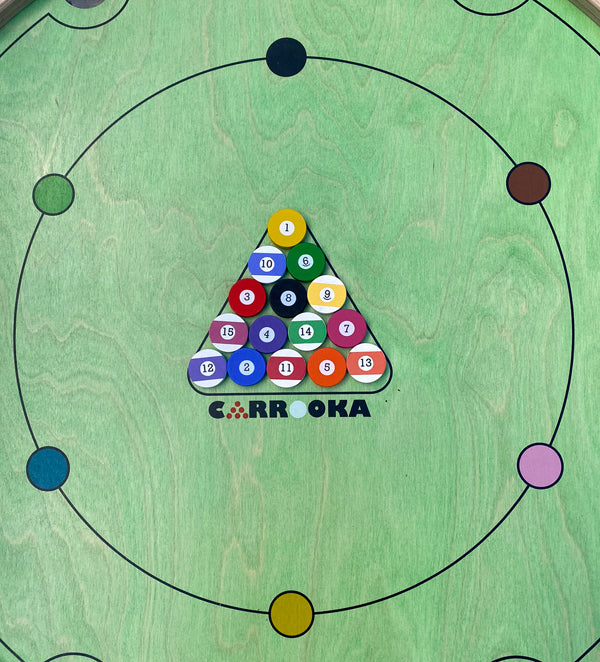 Carrooka Classic Green - 31.75 inch - Play Pool or Snooker All on One Board
